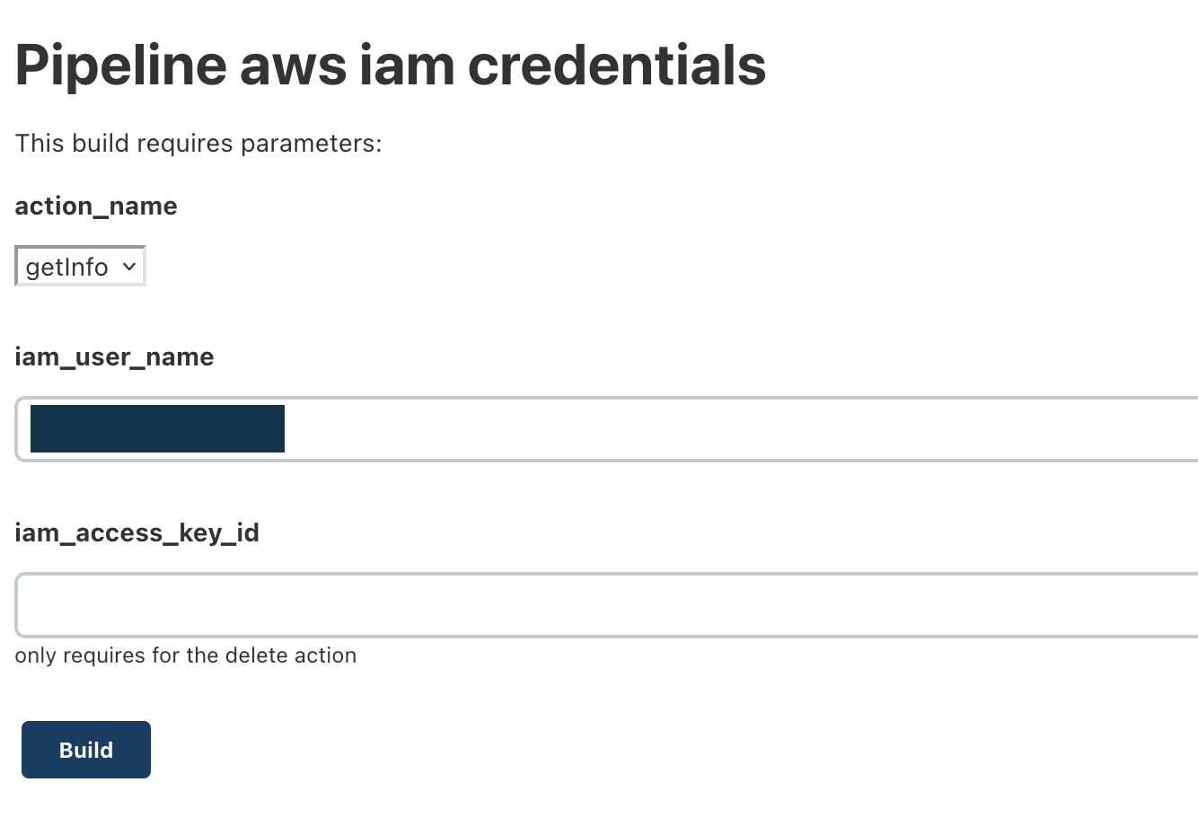 Jenkins AWS IAM credentials task
